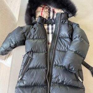 Black Puffer Jacket with Hood